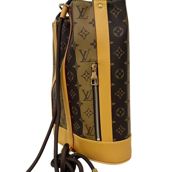 Louis Vuitton Reverse Monogram Stripe Randonnee Messenger Shoulder Bag M45968 - Picture 7 of 13